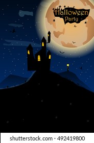 Halloween party. Vector illustration