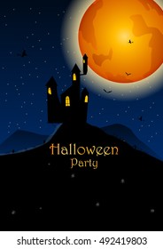 Halloween party. Vector illustration