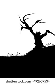 Halloween party. Vector illustration