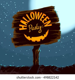 Halloween party. Vector illustration