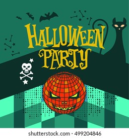 Halloween party. Vector illustration
