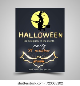 Halloween party. Vector illustration