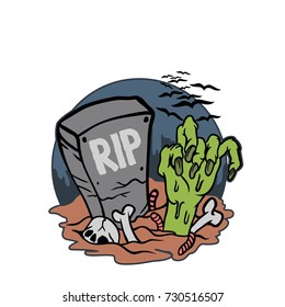 Halloween party. Vector illustration