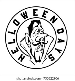 Halloween party. Vector illustration