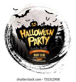 Halloween party. Vector illustration