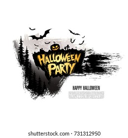 Halloween party. Vector illustration