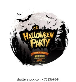 Halloween party. Vector illustration