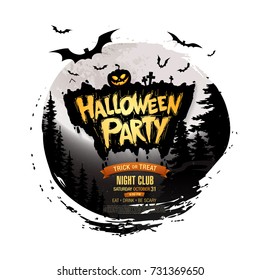 Halloween party. Vector illustration