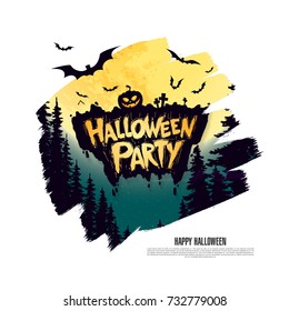 Halloween party. Vector illustration
