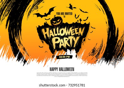 Halloween party. Vector illustration