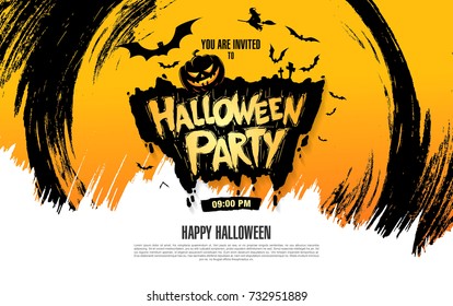 Halloween party. Vector illustration