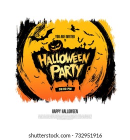 Halloween party. Vector illustration