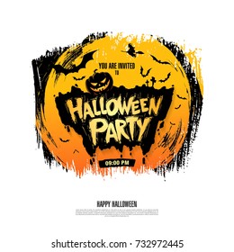 Halloween party. Vector illustration