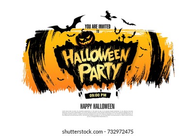 Halloween party. Vector illustration