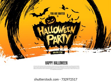 Halloween party. Vector illustration