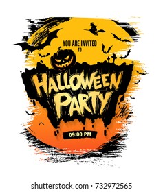 Halloween party. Vector illustration