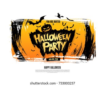 Halloween party. Vector illustration