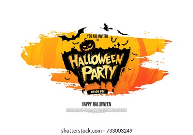 Halloween party. Vector illustration
