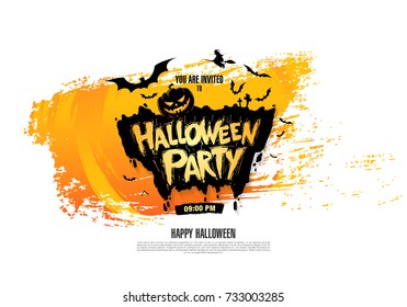 Halloween party. Vector illustration
