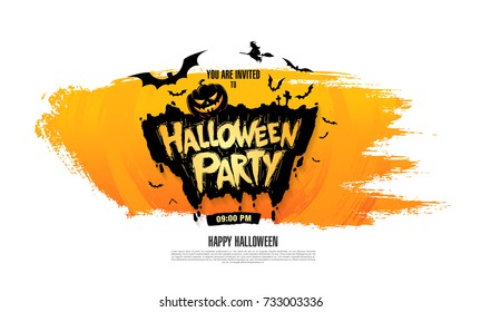 Halloween party. Vector illustration