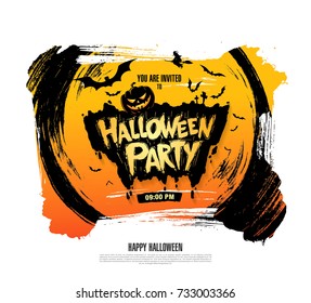 Halloween party. Vector illustration