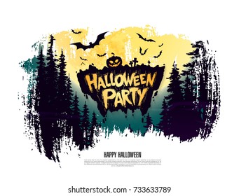 Fiesta de Halloween. Ilustración vectorial