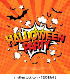 Halloween party. Vector illustration