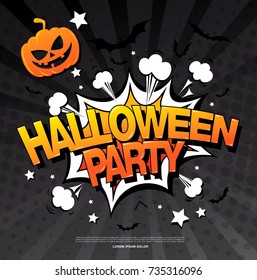 Halloween party. Vector illustration