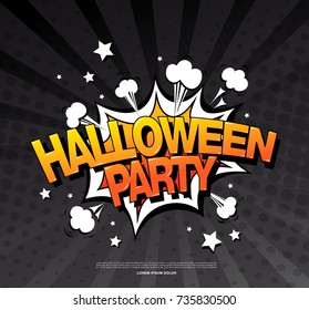 Halloween party. Vector illustration