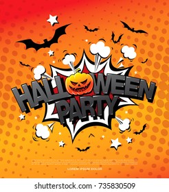 Halloween party. Vector illustration