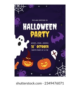halloween party vector illustration design