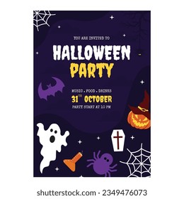 halloween party vector illustration design