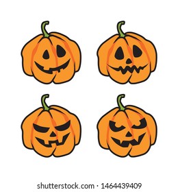 Halloween Party Vector Pumpkin Isolated