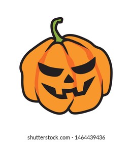 Halloween Party Vector Pumpkin Isolated