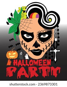 Halloween party vector t shirt design