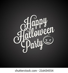 halloween party vintage lettering background