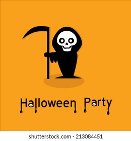 Halloween party,Grim for background,postcard,backdrop or poster.