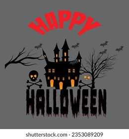 HALLOWEEN with patches for t-shirts and other uses