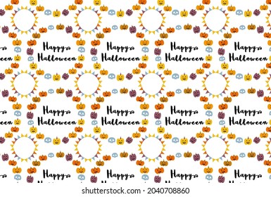Halloween pattern background.
Easy-to-use vector data.