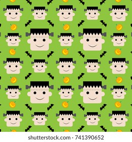 Halloween pattern background. EPS10 Vector. Use for  wallpaper, website, template and other design.