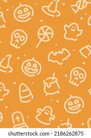 Halloween pattern background for graphic design.A-size vertical.