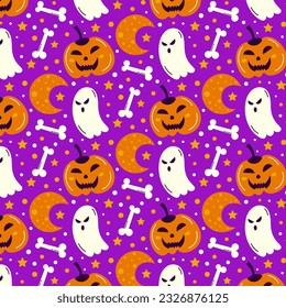 Halloween Pattern Background Illustration For Business