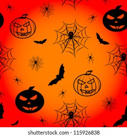 halloween pattern background vector illustration