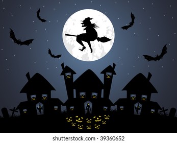 halloween pattern background, vector illustration