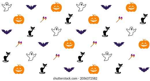 halloween pattern backround. seamless background. eps 10