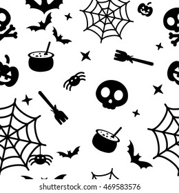 halloween pattern black