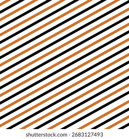 Halloween pattern Black Orange lines background