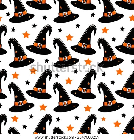 Halloween Pattern Collection – Seamless Spooky and Cute Designs with Pumpkins, Ghosts, Witches, Bats, and Trick-or-Treat Elements