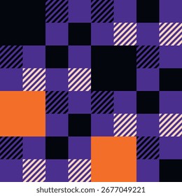 Halloween pattern. Colored vector illustration.