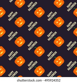 Halloween Pattern design. Flat design style background. Vector Illustration
